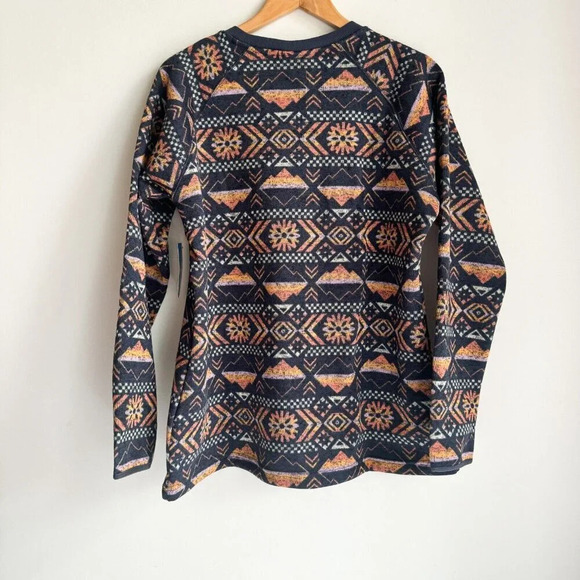 Columbia Sweater Weathe Fleece Crew  Shirt Pullover Nocturnal Pinecones XL - Picture 11 of 13